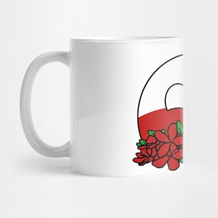 countryballs poland play flowers Mug